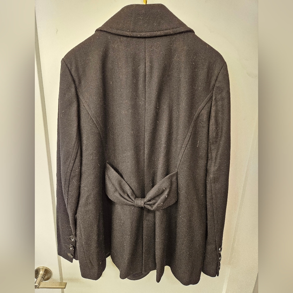 NWT - Just Sweet Wool Blend Black Peacoat - Size XL